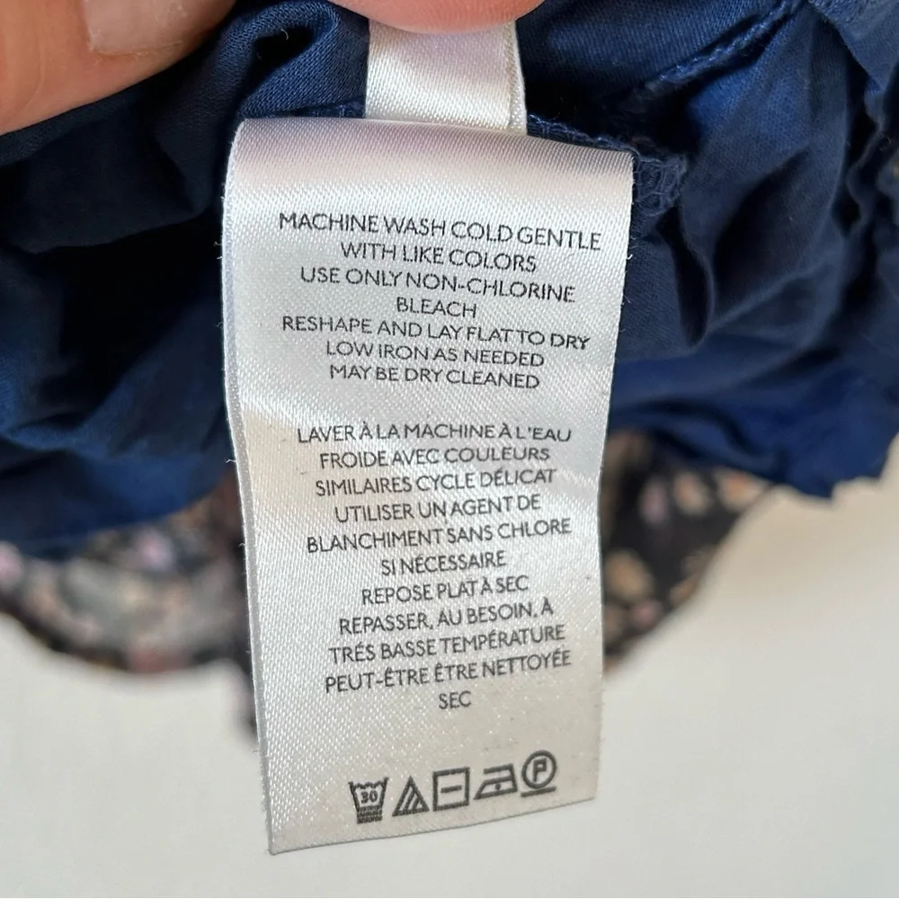 Free People Women’s Dress Medium Blue Gray Dixie Floral Print Off Shoulders Date